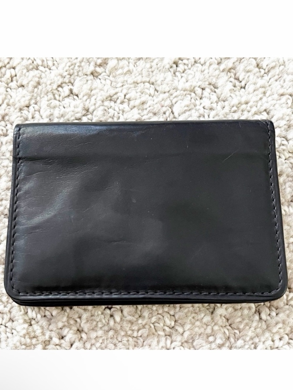 Mens Black Leather Bifold Wallet ID Holder Cards Bill Money Organizer Everyday